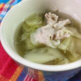 サッパリ✨キャベツと豚バラ肉のスープ